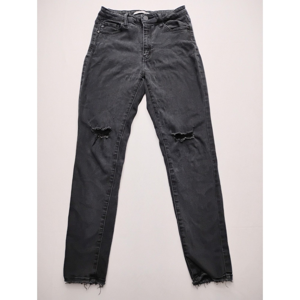 kancan naya high rise super skinny Black jeans womens size 9 28x29‎ distressed